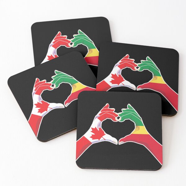 Item preview, Congo Congolese Canadian Canada Love Heart Peace designed and sold by FlagX.