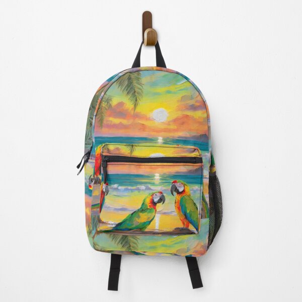 Item preview, Exotic Parrots On A Tropical Beach designed and sold by LuminanceArt.