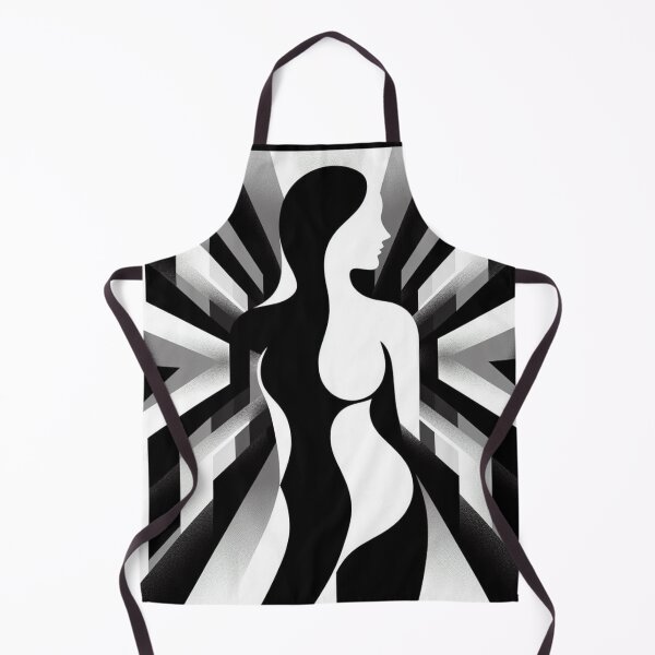 Item preview, Woman’s Silhouette Against Geometric Background designed and sold by Lyavalio.