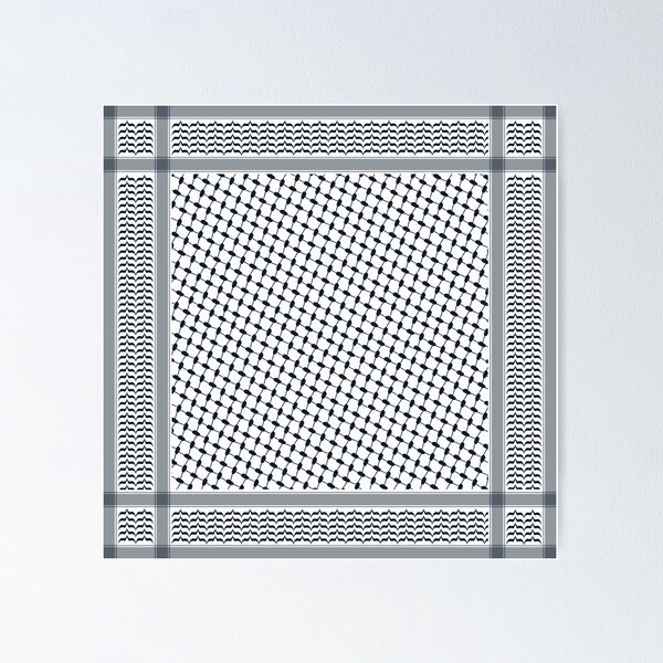 Palestinian Scarf (Keffiyeh) Poster