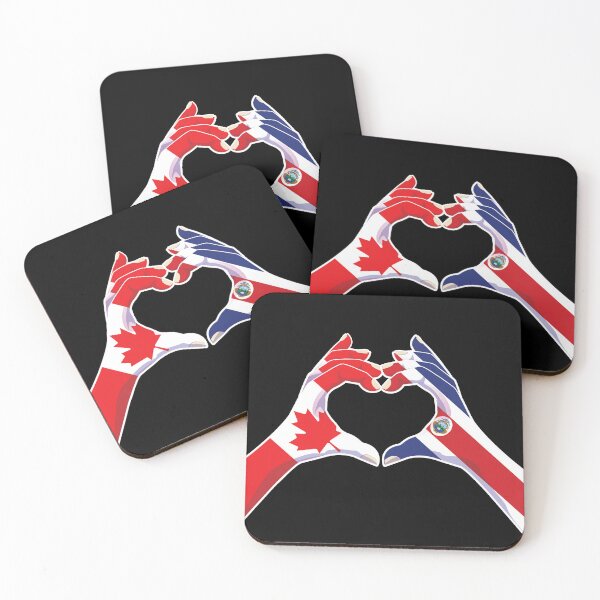Item preview, Costa Rican Costa Rica Canadian Canada Love Heart Peace designed and sold by FlagX.