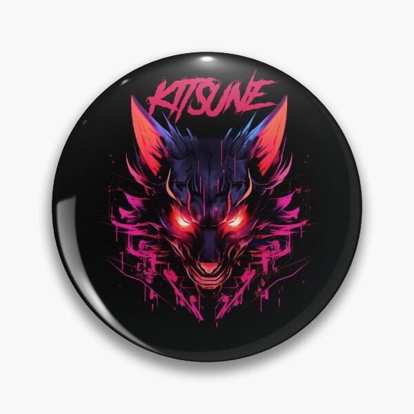 Item preview, Kitsune Synthwave Cyberpunk designed and sold by GlitchGrotesque.