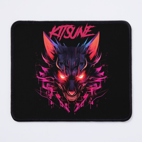 Item preview, Kitsune Synthwave Cyberpunk designed and sold by GlitchGrotesque.