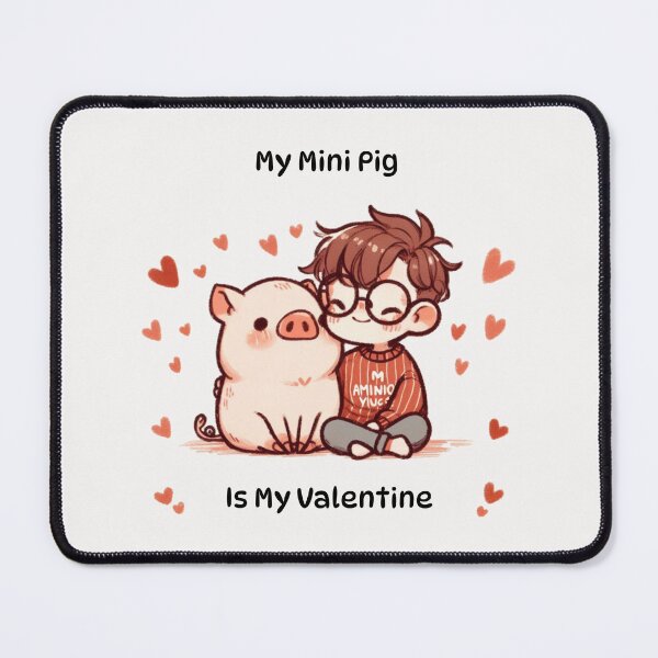 Item preview, My Mini Pig Is My Valentine designed and sold by LemuellTrends.