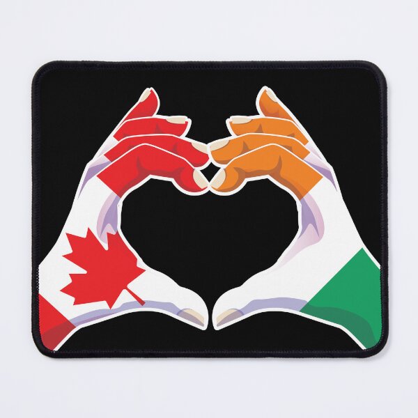 Item preview, Ivory Coast Cote Ivoire Ivorian Canadian Canada Love Heart Peace designed and sold by FlagX.
