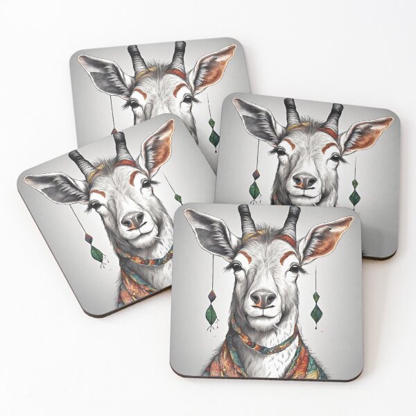 Item preview, Mystical animal, goat sticker designed and sold by ThauaneArt.