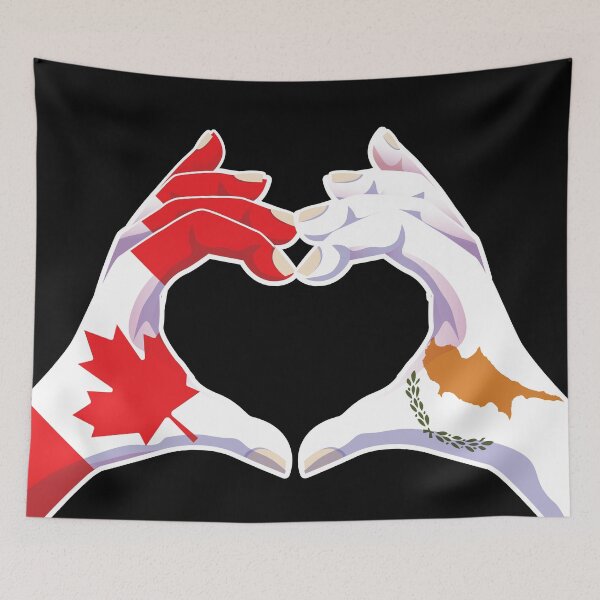 Item preview, Cyprus Cypriot Canadian Canada Love Heart Peace designed and sold by FlagX.