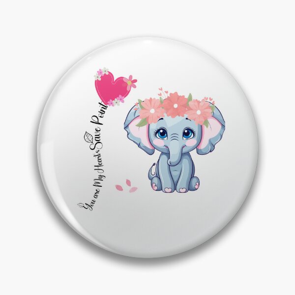 Item preview, You are My Heart's Save Point - Elephant Love Graphic designed and sold by FabledCanvas.