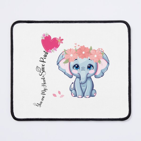 Item preview, You are My Heart's Save Point - Elephant Love Graphic designed and sold by FabledCanvas.