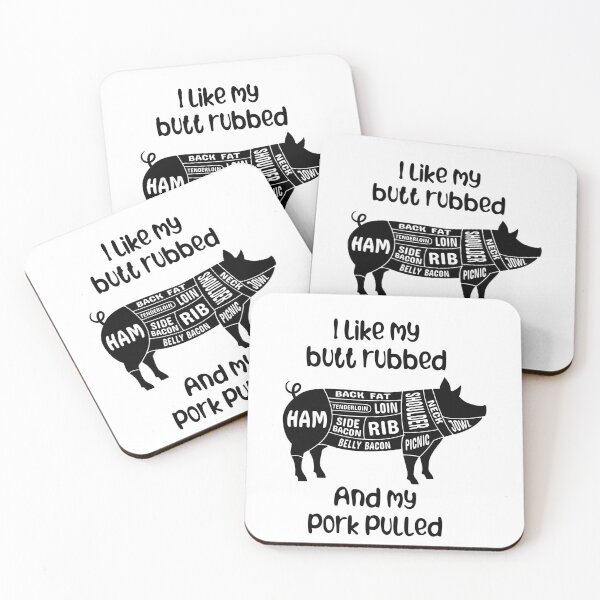Item preview, Butt Rubbed and Pork Pulled Funny Pig Father's Day Gift designed and sold by Karma-n-Chaos.