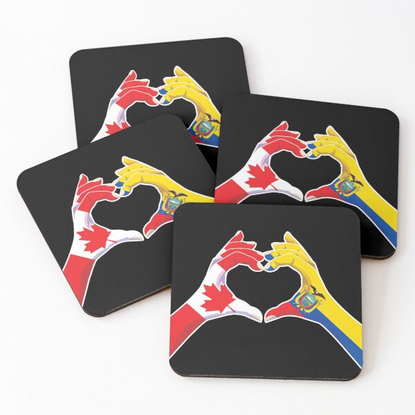 Item preview, Ecuador Ecuadorian Ecuadorean Ecuadoran Canadian Canada Love Heart Peace designed and sold by FlagX.