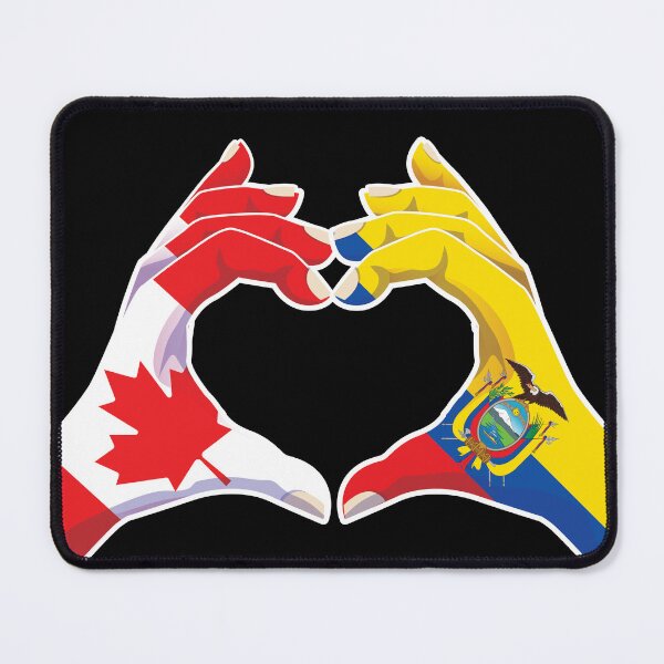Item preview, Ecuador Ecuadorian Ecuadorean Ecuadoran Canadian Canada Love Heart Peace designed and sold by FlagX.