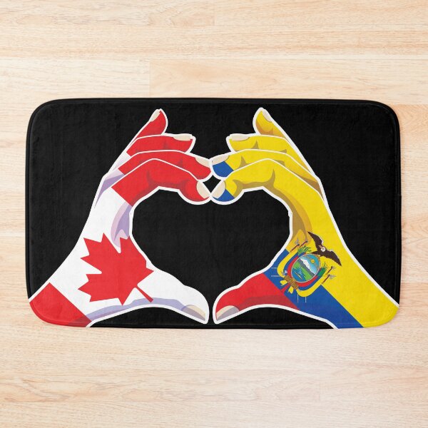 Item preview, Ecuador Ecuadorian Ecuadorean Ecuadoran Canadian Canada Love Heart Peace designed and sold by FlagX.