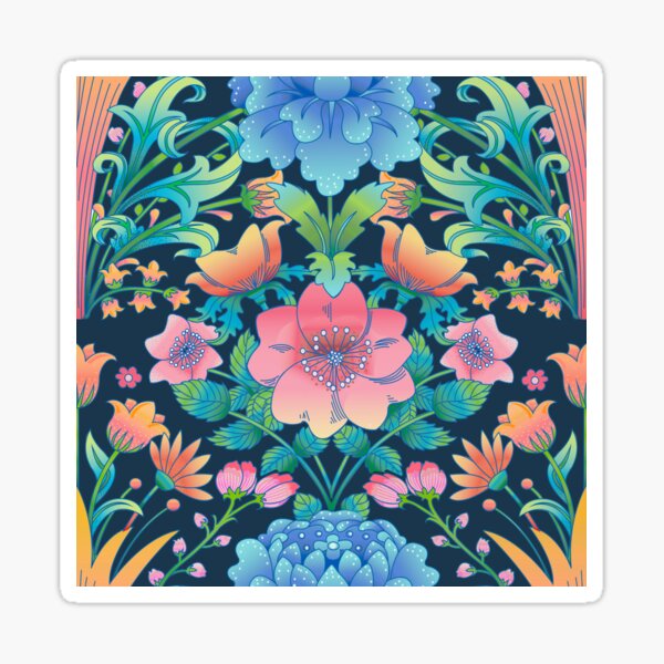 Victorian Floral Sticker