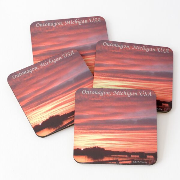 Item preview, Ontonagon, Michigan, USA, Sunset, Old Draw Bridge, Original, ArtByTristine designed and sold by ArtByTristine.