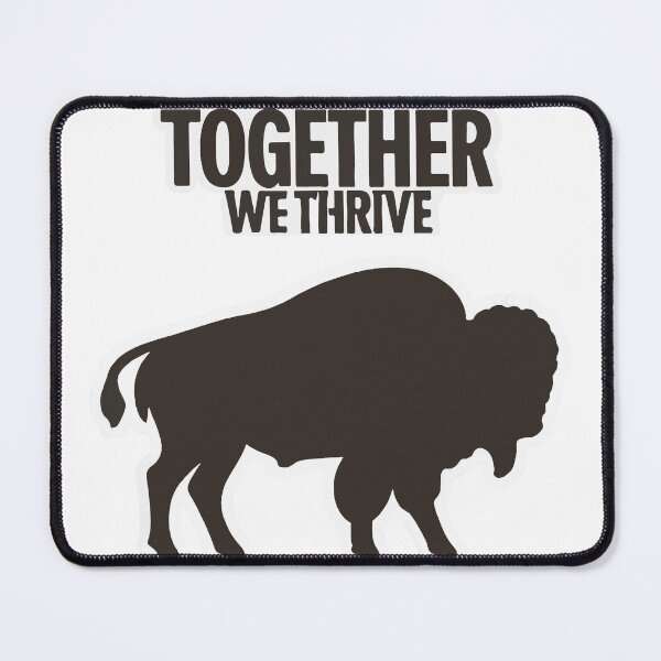 Item preview, Together We Thrive Bison Herd Silhouette designed and sold by NiftyWrx.