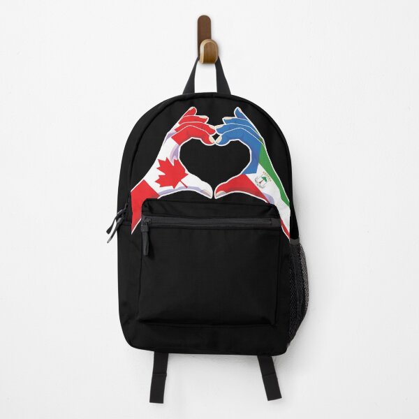 Item preview, Equatorial Guinea Equatoguinean Canada Canadian Love Heart Peace designed and sold by FlagX.