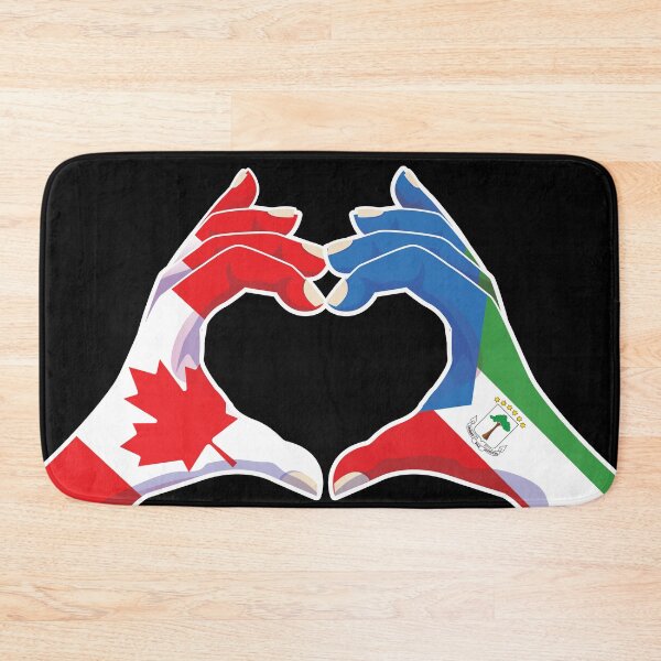 Item preview, Equatorial Guinea Equatoguinean Canada Canadian Love Heart Peace designed and sold by FlagX.