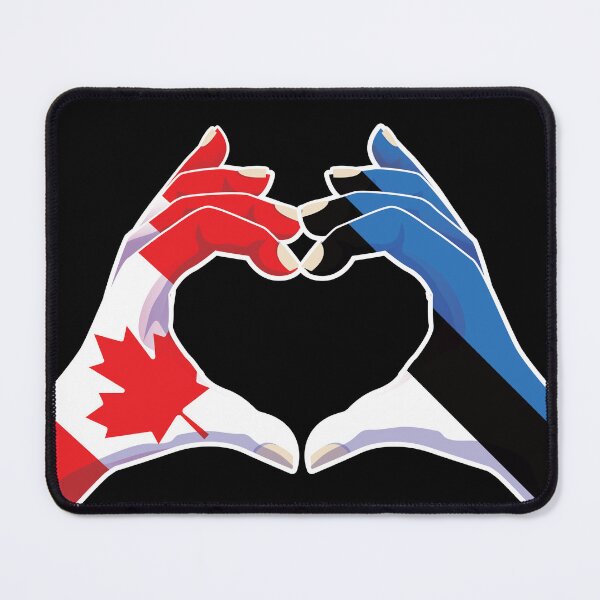 Item preview, Estonia Estonian Canada Canadian Love Heart Peace designed and sold by FlagX.