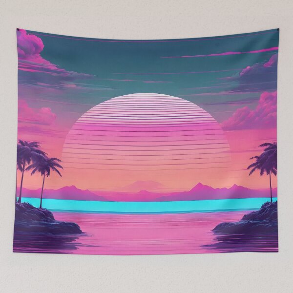 Item preview, Vaporwave Horizons: Sunsettin' in Synthwave designed and sold by WAUZ.