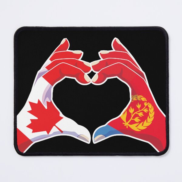 Item preview, Eritrea Eritrean Canadian Canada Love Heart Peace designed and sold by FlagX.