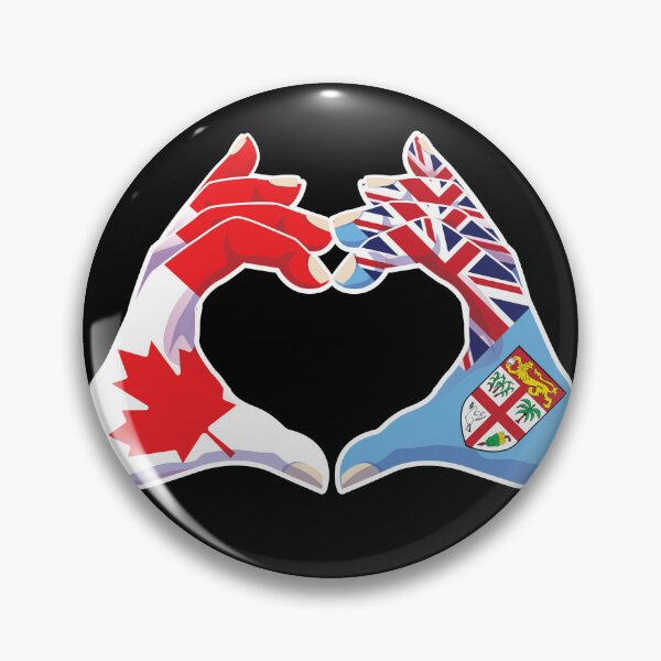 Item preview, Fiji Fijian Canadian Canada Love Heart Peace designed and sold by FlagX.