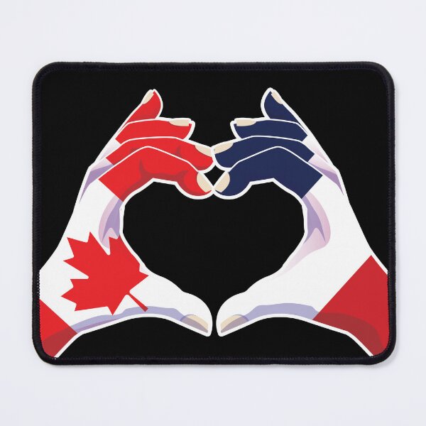 Item preview, France French Canadian Canada Love Heart Peace designed and sold by FlagX.