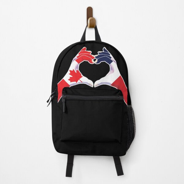 Item preview, France French Canadian Canada Love Heart Peace designed and sold by FlagX.
