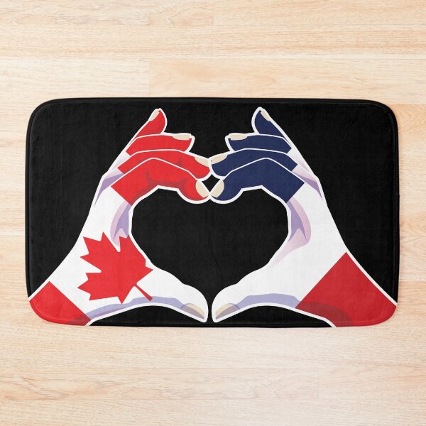 Item preview, France French Canadian Canada Love Heart Peace designed and sold by FlagX.