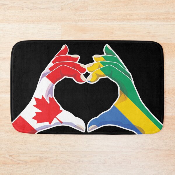 Item preview, Gabon Gabonese Canada Canadian Love Heart Peace designed and sold by FlagX.