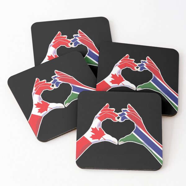 Item preview, Gambia Gambian Canada Canadian Love Heart Peace designed and sold by FlagX.
