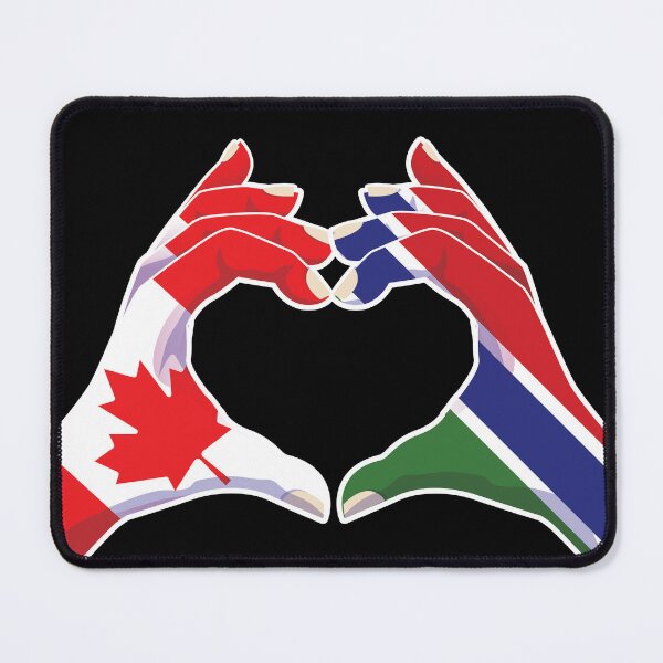 Item preview, Gambia Gambian Canada Canadian Love Heart Peace designed and sold by FlagX.