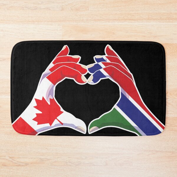 Item preview, Gambia Gambian Canada Canadian Love Heart Peace designed and sold by FlagX.