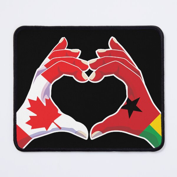 Artikelvorschau, Guinea-Bissau Bissau-Guinean Kanada Kanadischer Liebes-Herz-Frieden entworfen und verkauft von FlagX.