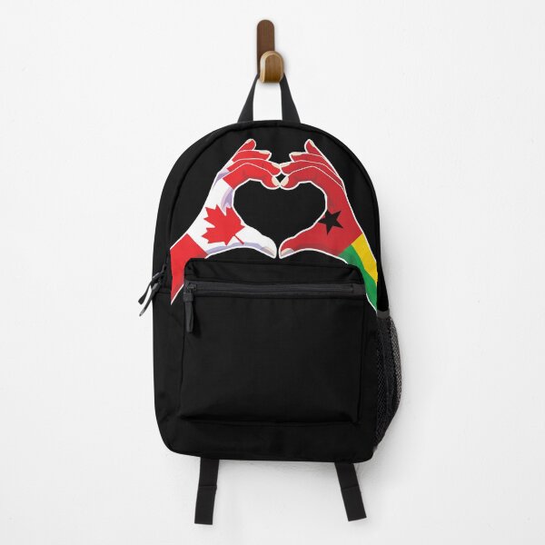 Item preview, Guinea-Bissau Bissau-Guinean Canada Canadian Love Heart Peace designed and sold by FlagX.