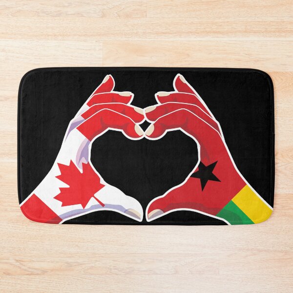 Item preview, Guinea-Bissau Bissau-Guinean Canada Canadian Love Heart Peace designed and sold by FlagX.