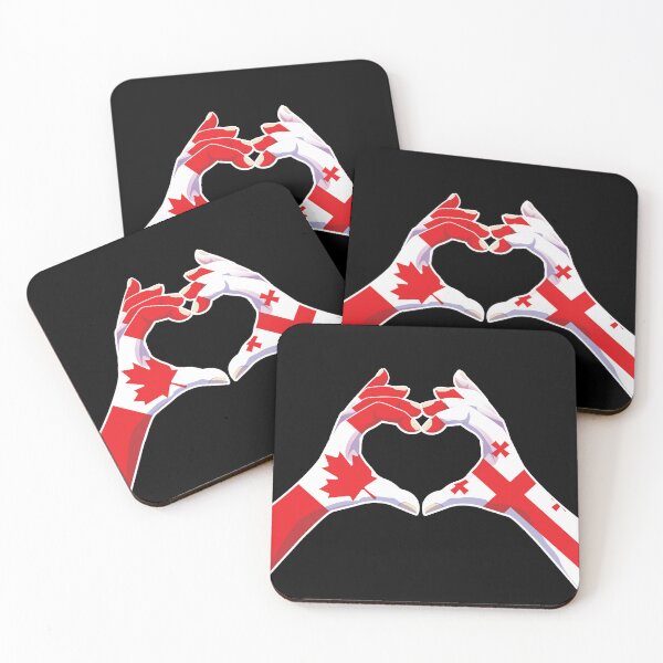 Item preview, Georgia Georgian Canadian Canada Love Heart Peace designed and sold by FlagX.