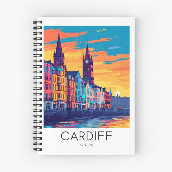Item preview, A Pop Art Travel Print of Cardiff - Wales  designed and sold by StudioRedKoala.