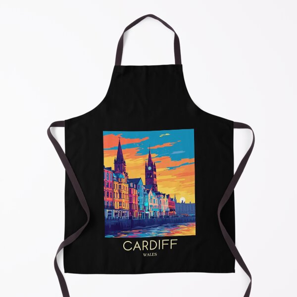Item preview, A Pop Art Travel Print of Cardiff - Wales  designed and sold by StudioRedKoala.