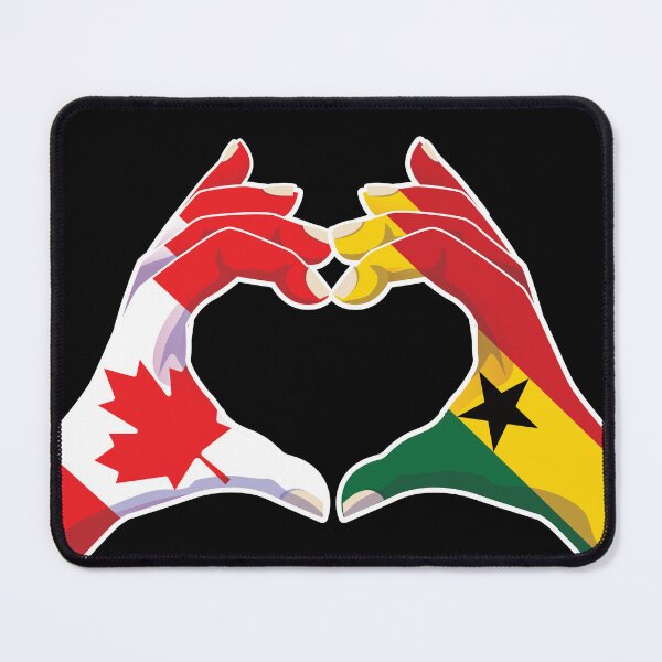 Item preview, Ghana Ghanaian Canadian Canada Love Heart Peace designed and sold by FlagX.