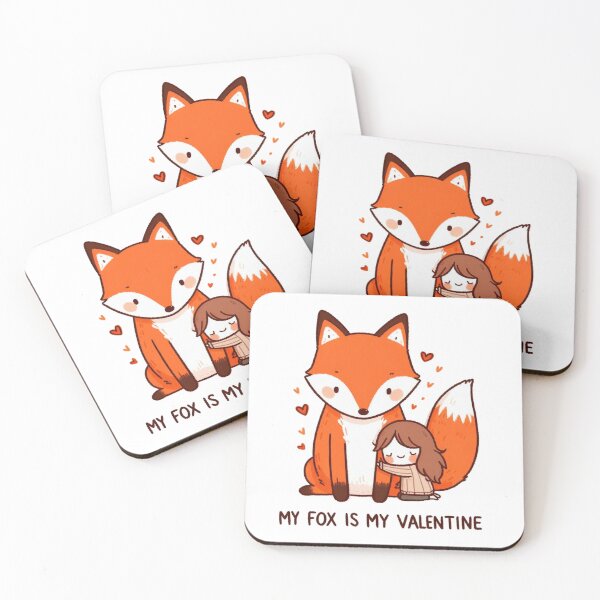 Item preview, My Fox Is My Valentine designed and sold by LemuellTrends.