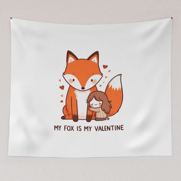 Item preview, My Fox Is My Valentine designed and sold by LemuellTrends.