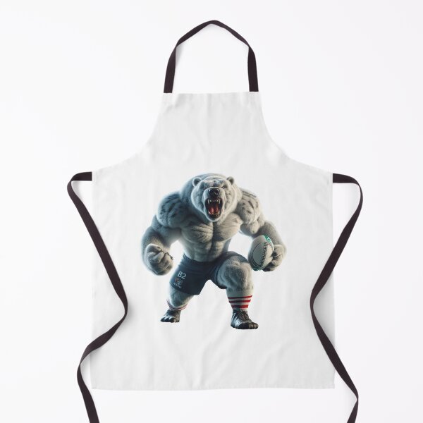 Item preview, Polar bear rugby player designed and sold by SpendieSellers.