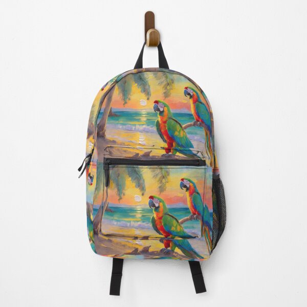 Item preview, Two Parrots In An Exotic Landscape designed and sold by LuminanceArt.