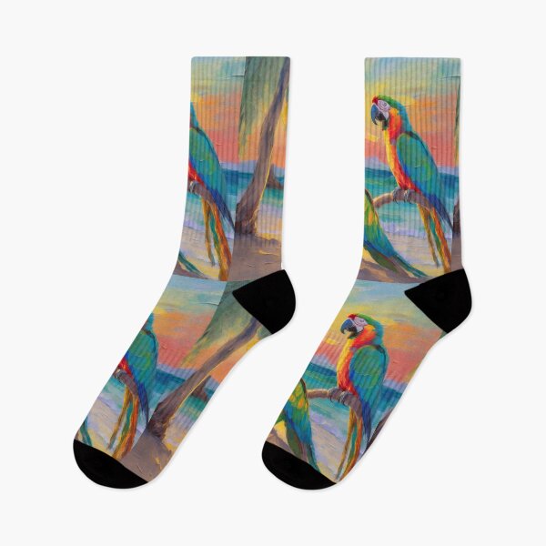 Item preview, Two Parrots In An Exotic Landscape designed and sold by LuminanceArt.