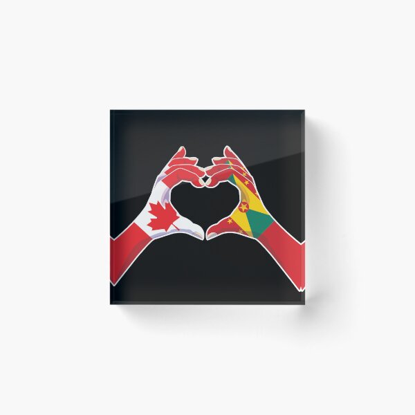 Item preview, Grenada Grenadian Canadian Canada Love Heart Peace designed and sold by FlagX.