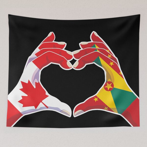 Item preview, Grenada Grenadian Canadian Canada Love Heart Peace designed and sold by FlagX.