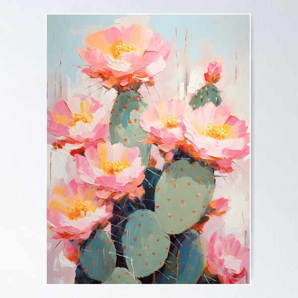 Item preview, Blush of the Desert: Opuntia's Pink Embrace designed and sold by Plant-shop.