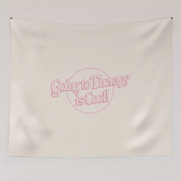 Item preview, going to therapy is cool! (pink) designed and sold by oliviafeelsweird.