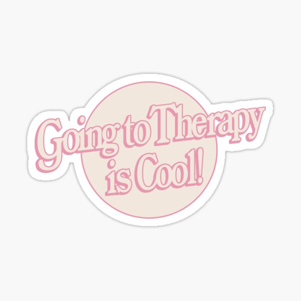 Item preview, going to therapy is cool! (pink) designed and sold by oliviafeelsweird.